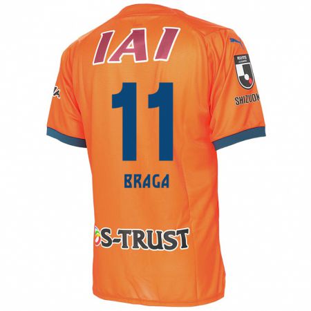 Kandiny Lapset Lucas Braga #11 Oranssi Sininen Kotipaita 2024/25 Lyhythihainen Paita T-Paita