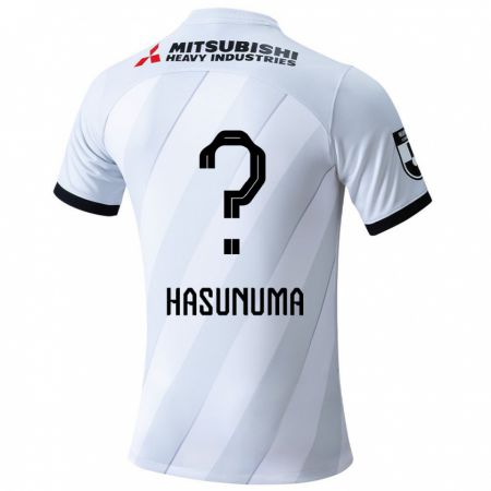 Kandiny Lapset Shunsuke Hasunuma #0 Valkoinen Harmaa Vieraspaita 2024/25 Lyhythihainen Paita T-Paita