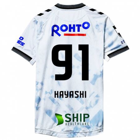 Kandiny Lapset Daichi Hayashi #91 Valkoinen Musta Vieraspaita 2024/25 Lyhythihainen Paita T-Paita