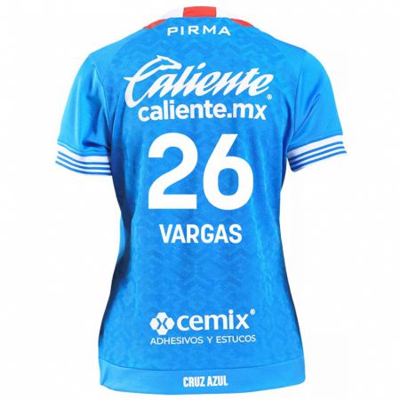 Kandiny Miesten Carlos Vargas #26 Taivaansininen Kotipaita 2024/25 Lyhythihainen Paita T-Paita