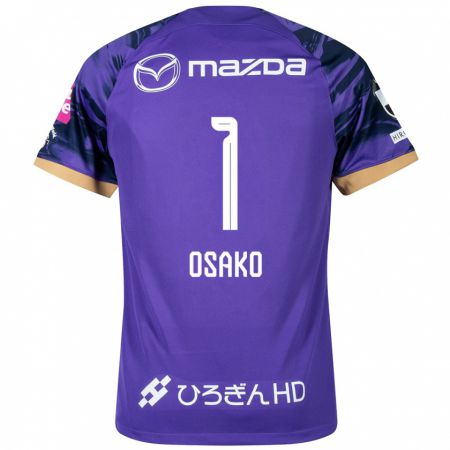 Kandiny Miesten Keisuke Osako #1 Purppura Valkoinen Kotipaita 2024/25 Lyhythihainen Paita T-Paita