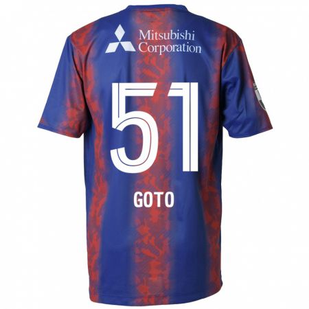 Kandiny Miesten Wataru Goto #51 Sininen Punainen Kotipaita 2024/25 Lyhythihainen Paita T-Paita