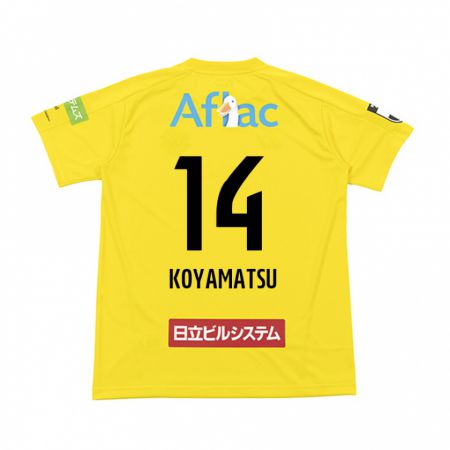 Kandiny Miesten Tomoya Koyamatsu #14 Keltainen Musta Kotipaita 2024/25 Lyhythihainen Paita T-Paita