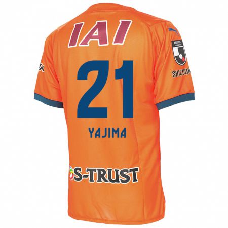 Kandiny Miesten Shinya Yajima #21 Oranssi Sininen Kotipaita 2024/25 Lyhythihainen Paita T-Paita