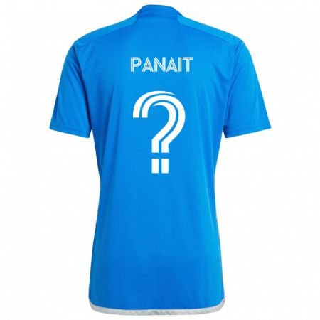 Kandiny Miesten Daniel Panait #0 Sinivalkoinen Kotipaita 2024/25 Lyhythihainen Paita T-Paita