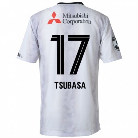 Kandiny Miesten Tsubasa Terayama #17 Valkoinen Musta Vieraspaita 2024/25 Lyhythihainen Paita T-Paita