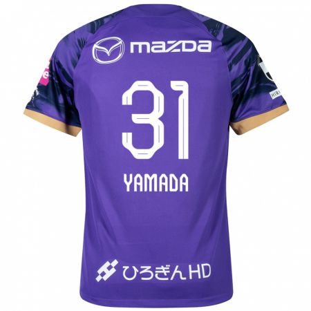 Kandiny Naisten Manato Yamada #31 Purppura Valkoinen Kotipaita 2024/25 Lyhythihainen Paita T-Paita