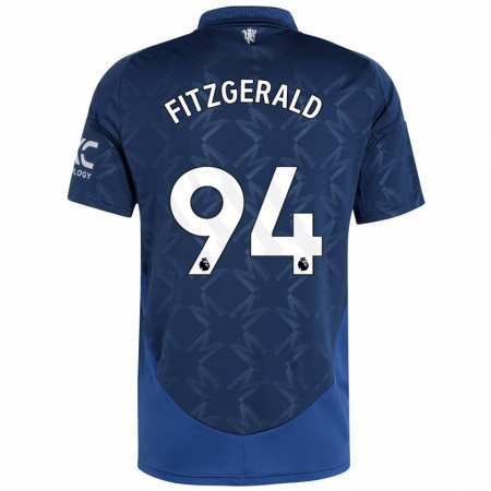 Kandiny Lapset Jayce Fitzgerald #94 Indigo Vieraspaita 2024/25 Lyhythihainen Paita T-Paita