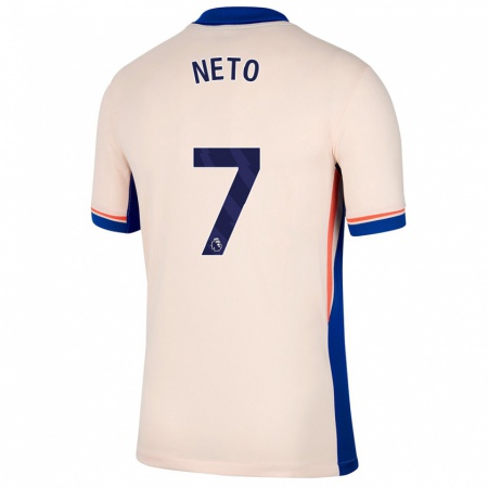 Kandiny Lapset Pedro Neto #7 Vaalea Beige Vieraspaita 2024/25 Lyhythihainen Paita T-Paita