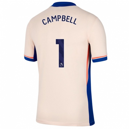 Kandiny Lapset Luke Campbell #1 Vaalea Beige Vieraspaita 2024/25 Lyhythihainen Paita T-Paita