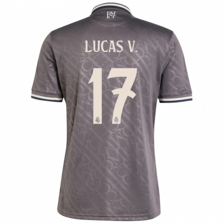 Kandiny Lapset Lucas Vázquez #17 Puuhiili Kolmas Sarja 2024/25 Lyhythihainen Paita T-Paita