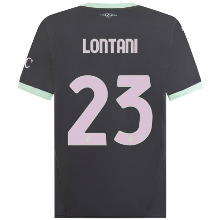 Kandiny Lapset Simone Lontani #23 Harmaa Kolmas Sarja 2024/25 Lyhythihainen Paita T-Paita