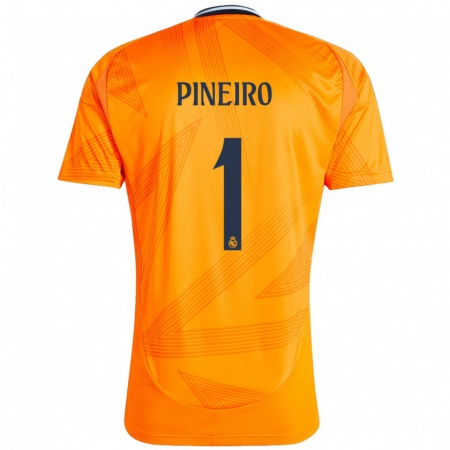 Kandiny Miesten Diego Piñeiro #1 Oranssi Vieraspaita 2024/25 Lyhythihainen Paita T-Paita