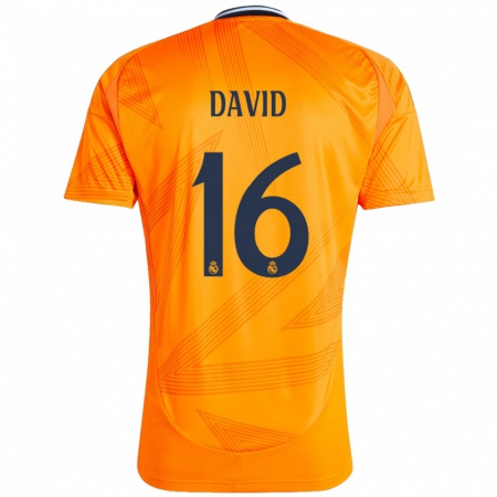 Kandiny Miesten Antonio David #16 Oranssi Vieraspaita 2024/25 Lyhythihainen Paita T-Paita