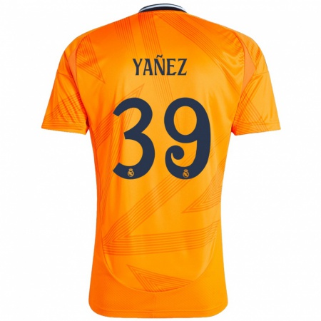 Kandiny Miesten Daniel Yañez #39 Oranssi Vieraspaita 2024/25 Lyhythihainen Paita T-Paita