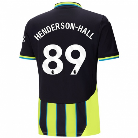 Kandiny Naisten Matty Henderson-Hall #89 Sininen Keltainen Vieraspaita 2024/25 Lyhythihainen Paita T-Paita