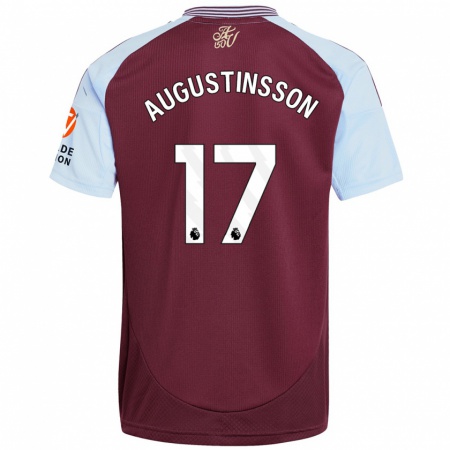 Kandiny Lapset Ludwig Augustinsson #17 Burgundin Taivaansininen Kotipaita 2024/25 Lyhythihainen Paita T-Paita