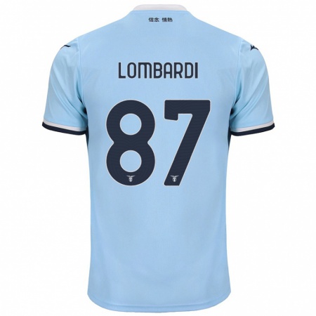 Kandiny Lapset Cristiano Lombardi #87 Sininen Kotipaita 2024/25 Lyhythihainen Paita T-Paita