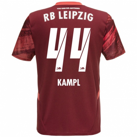 Kandiny Lapset Kevin Kampl #44 Burgundia Vieraspaita 2024/25 Lyhythihainen Paita T-Paita