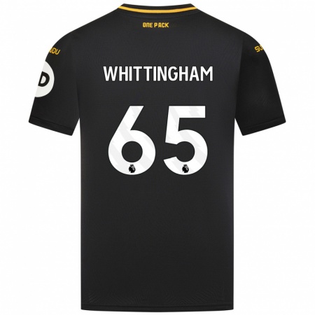 Kandiny Lapset Matthew Whittingham #65 Musta Vieraspaita 2024/25 Lyhythihainen Paita T-Paita