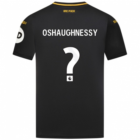 Kandiny Lapset Joe Oshaughnessy #0 Musta Vieraspaita 2024/25 Lyhythihainen Paita T-Paita