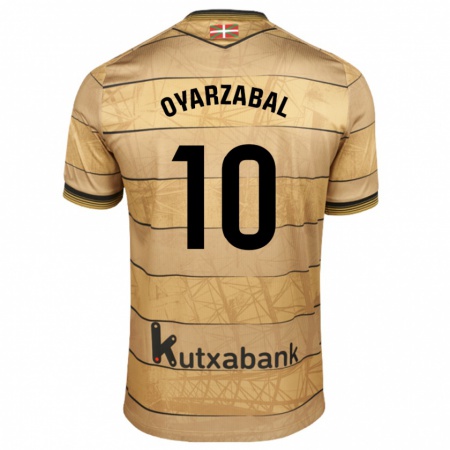 Kandiny Lapset Mikel Oyarzabal #10 Ruskea Vieraspaita 2024/25 Lyhythihainen Paita T-Paita