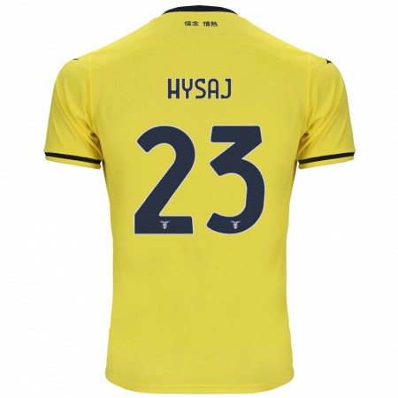 Kandiny Lapset Elseid Hysaj #23 Keltainen Vieraspaita 2024/25 Lyhythihainen Paita T-Paita