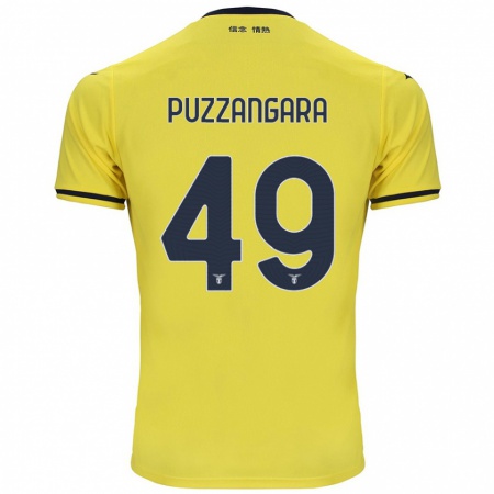 Kandiny Lapset Angelo Antonio Puzzangara #49 Keltainen Vieraspaita 2024/25 Lyhythihainen Paita T-Paita