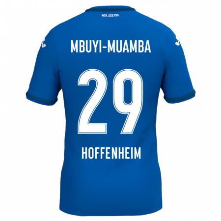 Kandiny Miesten Hubert Mbuyi-Muamba #29 Kuninkaallinen Sininen Kotipaita 2024/25 Lyhythihainen Paita T-Paita