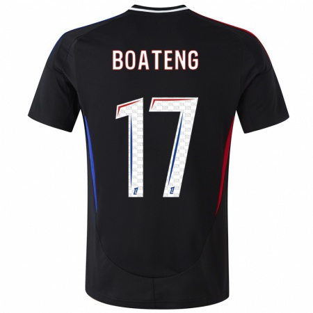 Kandiny Miesten Jerome Boateng #17 Musta Vieraspaita 2024/25 Lyhythihainen Paita T-Paita