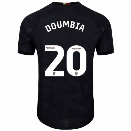 Kandiny Miesten Mamadou Doumbia #20 Musta Valkoinen Vieraspaita 2024/25 Lyhythihainen Paita T-Paita