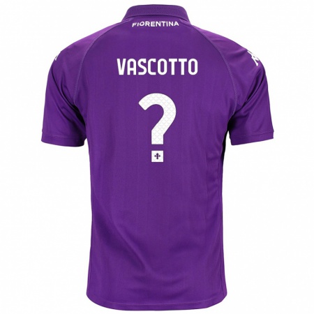 Kandiny Lapset Edoardo Vascotto #0 Violetti Kotipaita 2024/25 Lyhythihainen Paita T-Paita