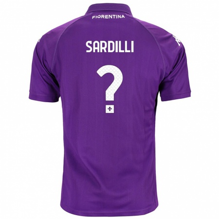 Kandiny Lapset Davide Sardilli #0 Violetti Kotipaita 2024/25 Lyhythihainen Paita T-Paita