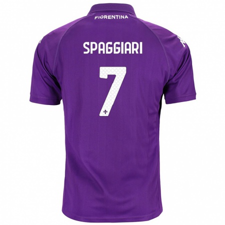 Kandiny Lapset Riccardo Spaggiari #7 Violetti Kotipaita 2024/25 Lyhythihainen Paita T-Paita