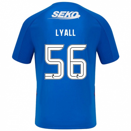 Kandiny Lapset Arron Lyall #56 Tummansininen Kotipaita 2024/25 Lyhythihainen Paita T-Paita