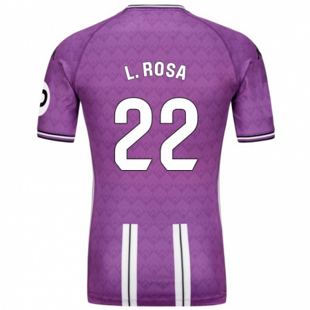 Kandiny Lapset Lucas Rosa #22 Violetti Valkoinen Kotipaita 2024/25 Lyhythihainen Paita T-Paita