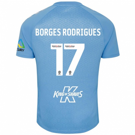 Kandiny Lapset Raphael Borges Rodrigues #17 Sininen Valkoinen Kotipaita 2024/25 Lyhythihainen Paita T-Paita