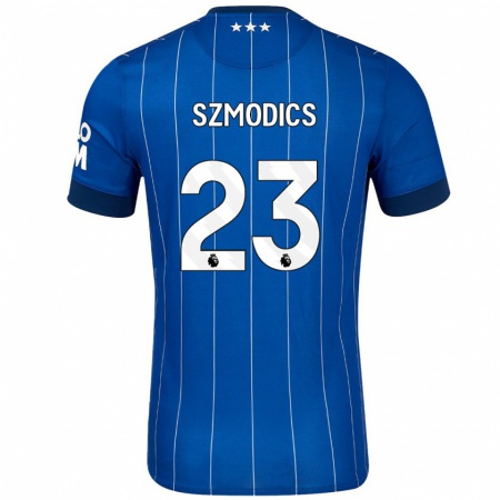 Kandiny Lapset Sammie Szmodics #23 Tummansininen Kotipaita 2024/25 Lyhythihainen Paita T-Paita