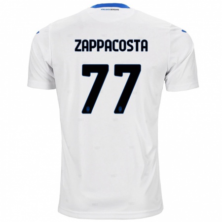 Kandiny Lapset Davide Zappacosta #77 Valkoinen Vieraspaita 2024/25 Lyhythihainen Paita T-Paita