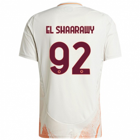 Kandiny Lapset Stephan El Shaarawy #92 Kermanvalkoinen Oranssi Vieraspaita 2024/25 Lyhythihainen Paita T-Paita