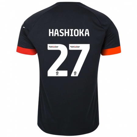 Kandiny Lapset Daiki Hashioka #27 Musta Oranssi Vieraspaita 2024/25 Lyhythihainen Paita T-Paita