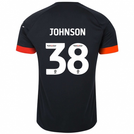 Kandiny Lapset Joe Johnson #38 Musta Oranssi Vieraspaita 2024/25 Lyhythihainen Paita T-Paita