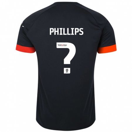 Kandiny Lapset Josh Phillips #0 Musta Oranssi Vieraspaita 2024/25 Lyhythihainen Paita T-Paita