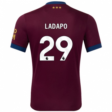 Kandiny Lapset Freddie Ladapo #29 Ruskea Vieraspaita 2024/25 Lyhythihainen Paita T-Paita