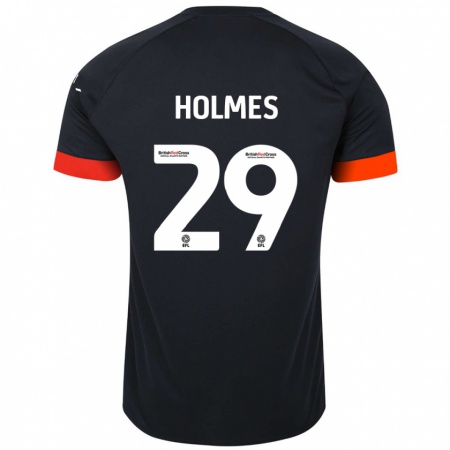 Kandiny Miesten Tom Holmes #29 Musta Oranssi Vieraspaita 2024/25 Lyhythihainen Paita T-Paita