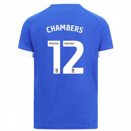 Kandiny Lapset Calum Chambers #12 Taivaansininen Kotipaita 2024/25 Lyhythihainen Paita T-Paita