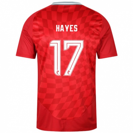 Kandiny Lapset Jonny Hayes #17 Punainen Kotipaita 2024/25 Lyhythihainen Paita T-Paita