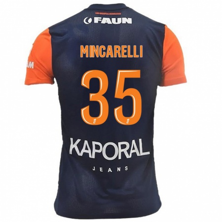 Kandiny Lapset Lucas Mincarelli #35 Tummansininen Oranssi Kotipaita 2024/25 Lyhythihainen Paita T-Paita