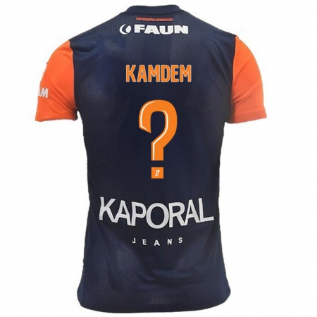 Kandiny Lapset Kevin Kamdem #0 Tummansininen Oranssi Kotipaita 2024/25 Lyhythihainen Paita T-Paita