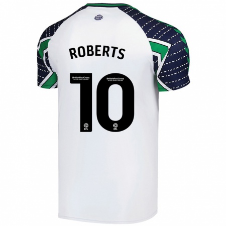 Kandiny Lapset Patrick Roberts #10 Valkoinen Vieraspaita 2024/25 Lyhythihainen Paita T-Paita